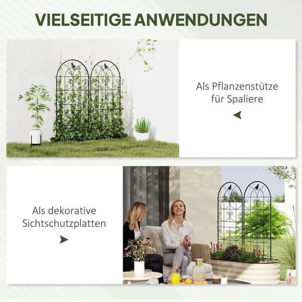 Trellis Sæt, 50x120 cm, Sort