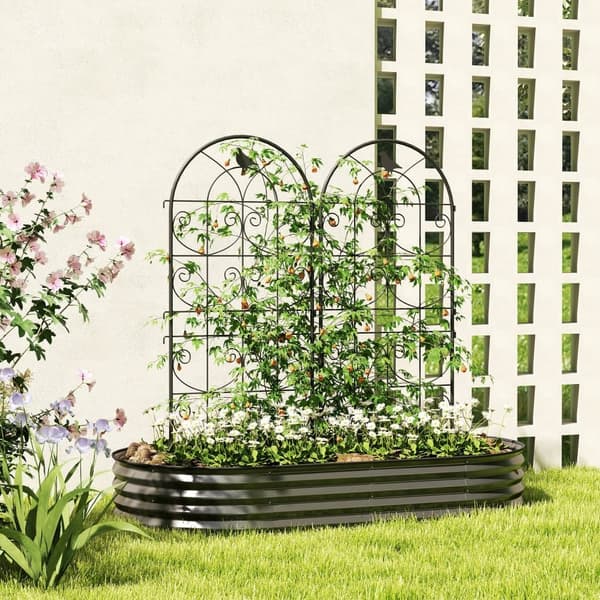 Trellis Sæt, 50x120 cm, Sort