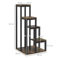 Miniatyrbillede 3 af 9: Plantestativ, 40x40x81 cm, Brun