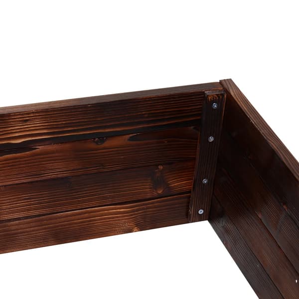 Hævet Havebed, 60x60x23 cm, Mørkebrun