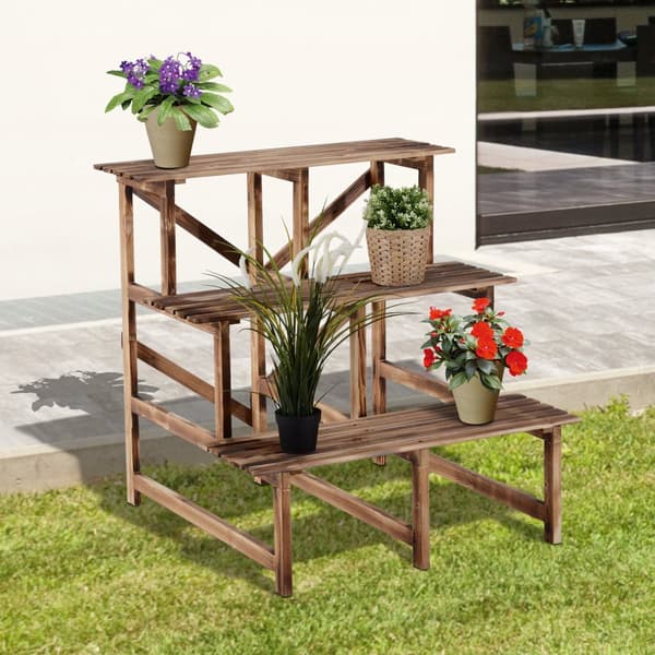 Plante Stand, 80x80x78 cm, Natur