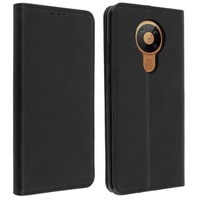 Nokia 5.3 Soft Touch Cover Korthållare Stativ Funktion Svart Svart