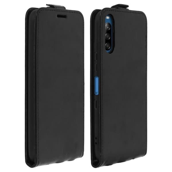 Ärende - AVIZAR - Sony Xperia L4 - Ekoskinn - Svart - Heltäckande skydd