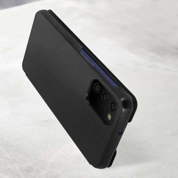 Étui - Anymode - A03S - Flip Wallet - Svart - Heltäckande skydd