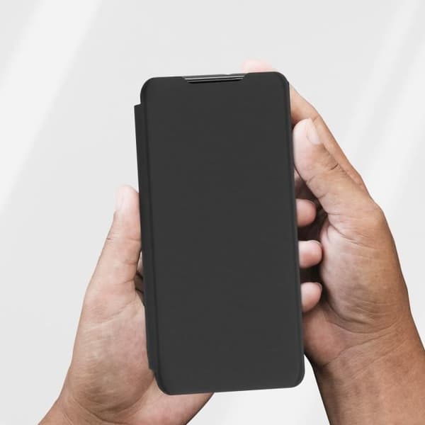 Étui - Anymode - A03S - Flip Wallet - Svart - Heltäckande skydd