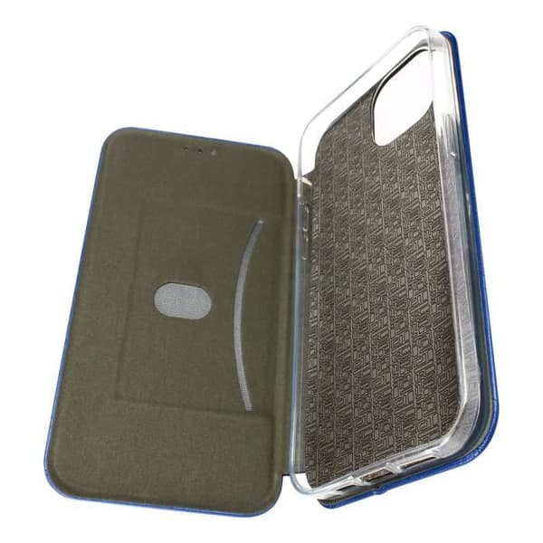 AVIZAR iPhone 14 Fodral - Flip Card Hållare Video Support - Satin Finish Midnight Blue