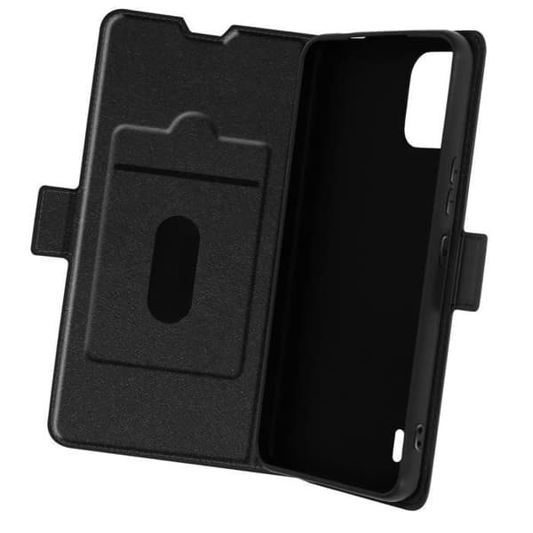AVIZAR Fodral till Nokia C12 - Wallet Slim Black - Fullständigt skydd - Korthållare - Videostöd