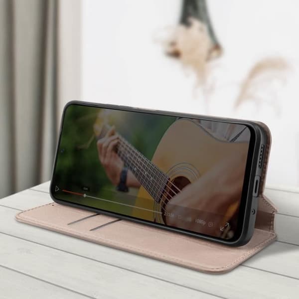 Étui plånbok AVIZAR för Xiaomi Redmi 12 - Heltäckande skydd - Videostöd - Magnetlock
