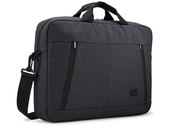 GEANTA CASE LOGIC, pt. notebook de max. 15.6 inch, 1 compartiment, buzunar frontal | buzunar dorsal, waterproof, poliester, negru, "HUXA215 BLACK" / 3