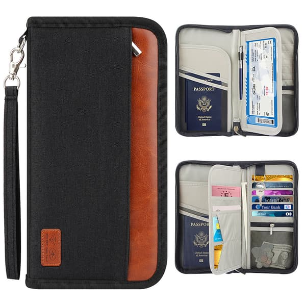 RFID Passport Travel Documents Organizer