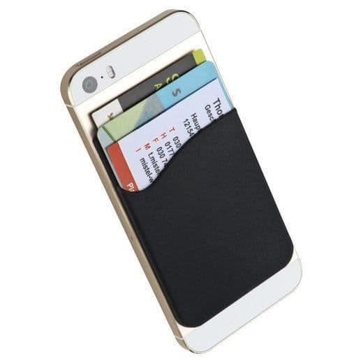 Mobiltelefonfodral - MAVURA - SMARTWALLET - Svart - PVC - Återanvändbart lim