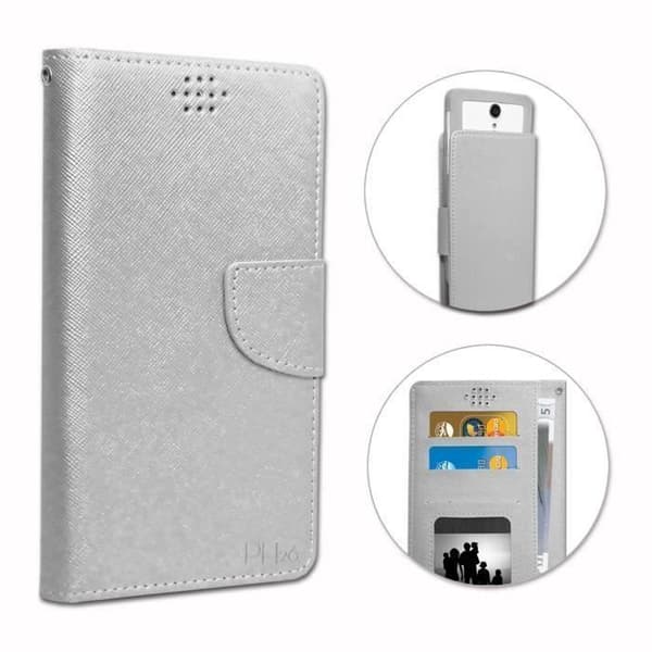 Archos 40 Cesium Folio-hölster silver i texturerat läder med kortfickor av PH26®