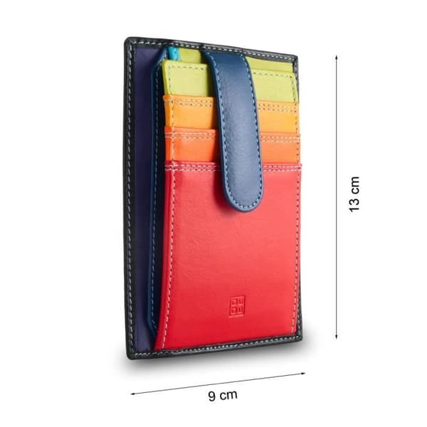 Kortfodral - DuDu® - Flerfärgad - Mjuk läder - 9 fack - Unisex