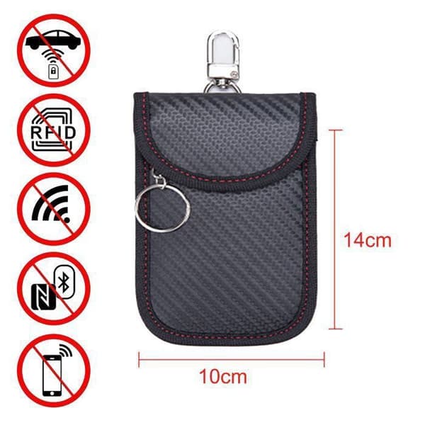 RFID-signalblockerande fickor för bilnycklar - Todoxi - Set med 2 - Storlek 10 x 14 cm