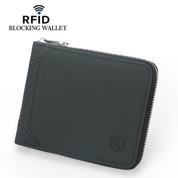 INF RFID-suojauksella varustettu vintage-nahkainen korttikotelo
