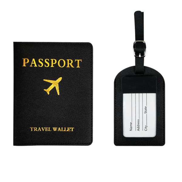 INF Passholder og bagasjemerkesett 0 Sort