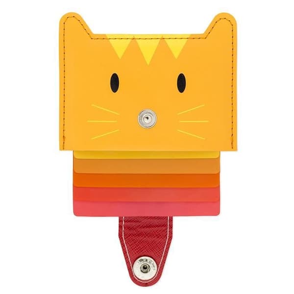 Mini-plånbok - Balvi - Zoo-wallet - Katt - Orange - 5 kort