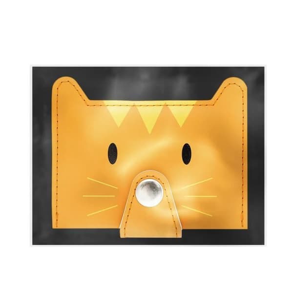 Mini-plånbok - Balvi - Zoo-wallet - Katt - Orange - 5 kort