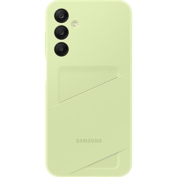 Samsung mobiltelefonfodral och skal med korthållare till Galaxy A25 Ljusgrön