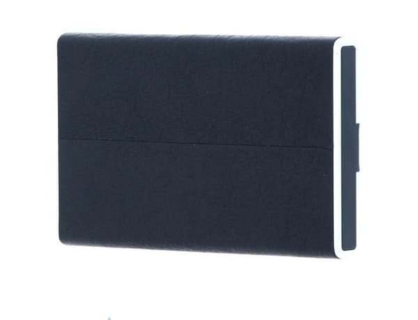 PIQUADRO Korthållare blå för män - Black Square Kreditkortshållare Slider RFID Blu Oceano 109003