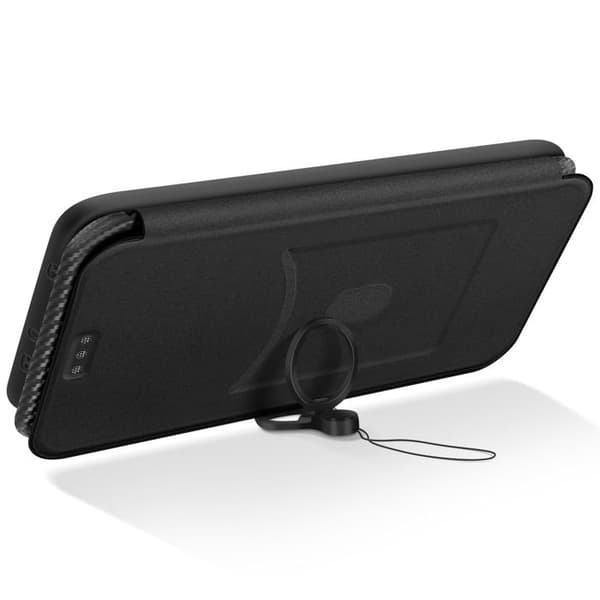 Kolfiberfodral för Xiaomi Poco X7 Pro med kortfack och videostöd i svart