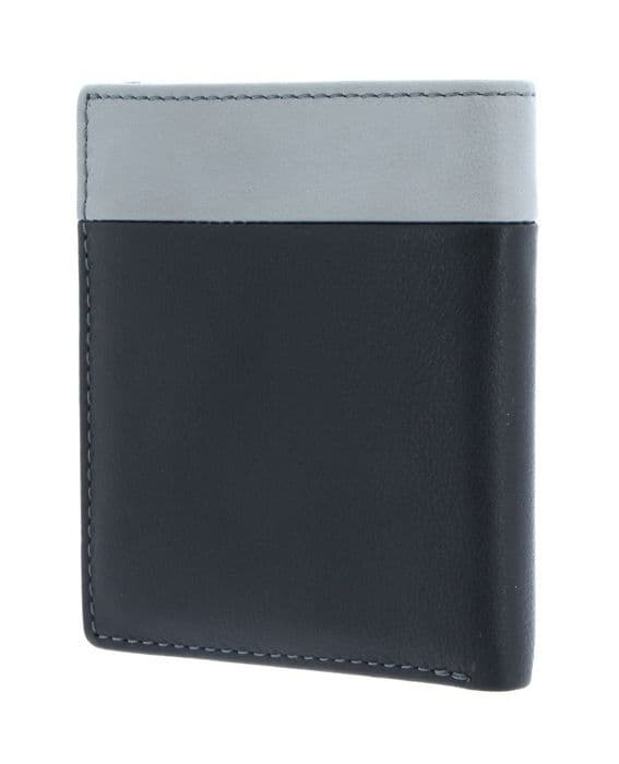 PIQUADRO Grå läder kreditkorts-etui för män - Urban Kreditkorthållare RFID Grigio / Nero 97190