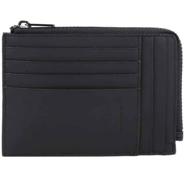 Piquadro PQJ RFID kreditkortsfodral i läder 12,5 cm svart PU1243PQJR-BLU, PU1243PQJR-BO, PU1243PQJR-N