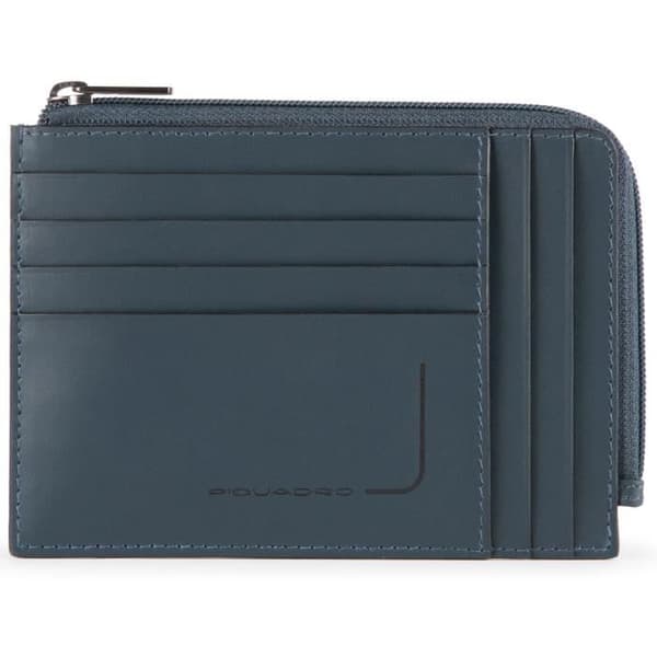 Piquadro PQJ RFID kreditkortsfodral i läder 12,5 cm blå PU1243PQJR-BLU, PU1243PQJR-BO, PU1243PQJR-N