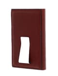 Miniatyrbild 4 av 4: PIQUADRO Brun kortfack för kvinna och man - Black Square kreditkortshållare med RFID Cuoio 109756