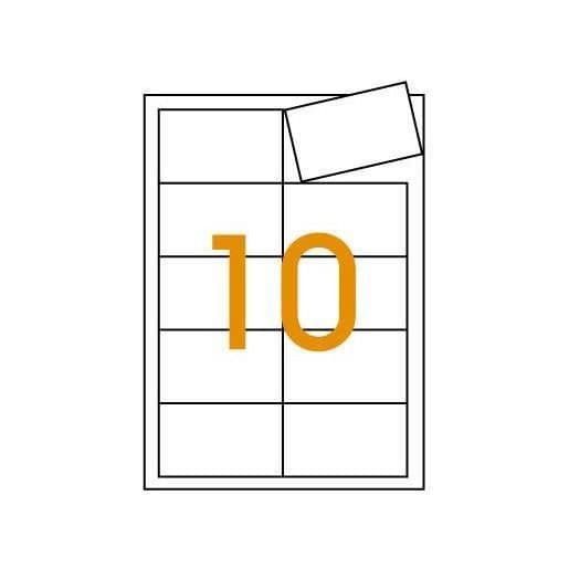 Visitkort - AGIPA - 89 x 51 mm - 250g - Släta kanter - Förpackning med 100