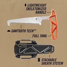 GERBER EXO-MOD JAKTSET,  Gerber jaktset med såg och 2 knivar