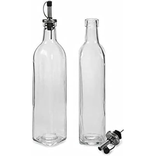 Vivalto olje- och vinägersats 2 x 50 ML transparent glas (12 enheter)