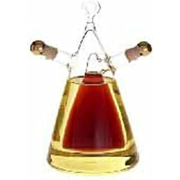 Olja och vinäger set - DKD Home Decor - Transparent - Kork och borosilikatglas - 10,5 x 9 x 18 cm