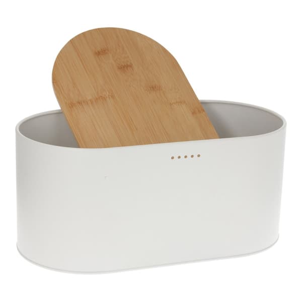 STÅLBRØDÆSKE + SMØRFAD MED KNIV + BRØDKNIV 2775