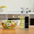 Miniatyrbild 2 av 6: Relaxdays Set olja vinäger, glasflaskor 300 ml, hällpip, sås, vinaigrette, 2x distributörer, transparent