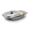 Miniatyrbild 1 av 5: Relaxdays Butter Dish Rostfritt Stål Silver 6 x 19,5 x 13 cm för 250 g Smör eller Ost, Silver