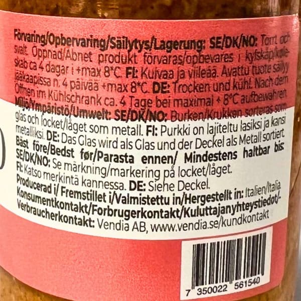 BuonaSì Pesto Rosso 190g Allergen
