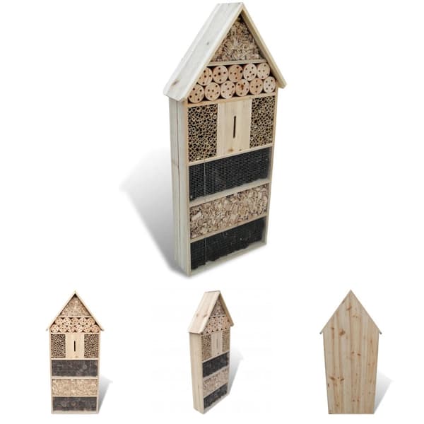 The Living Store insekthotel XXL 45,5 x 15 x 99 cm -  Huse til sommerfugle