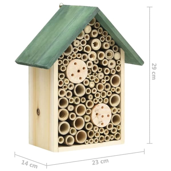 Insektshotell 2 st 23x14x29 massivt granträ - Insektshotell - Insekts Hotell - Home & Living