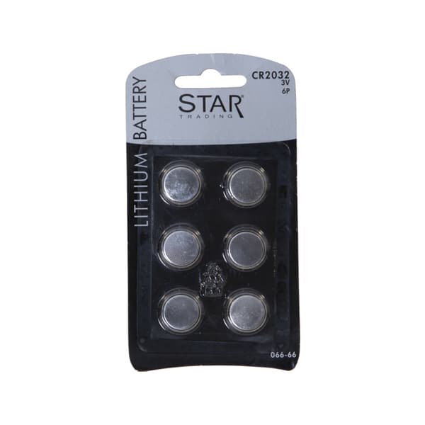 120 st Batterier CR2032, 2032, litium, knappcell