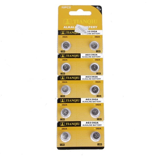 Batteri AG3 392A LR41 SR736 10-pack knappcell