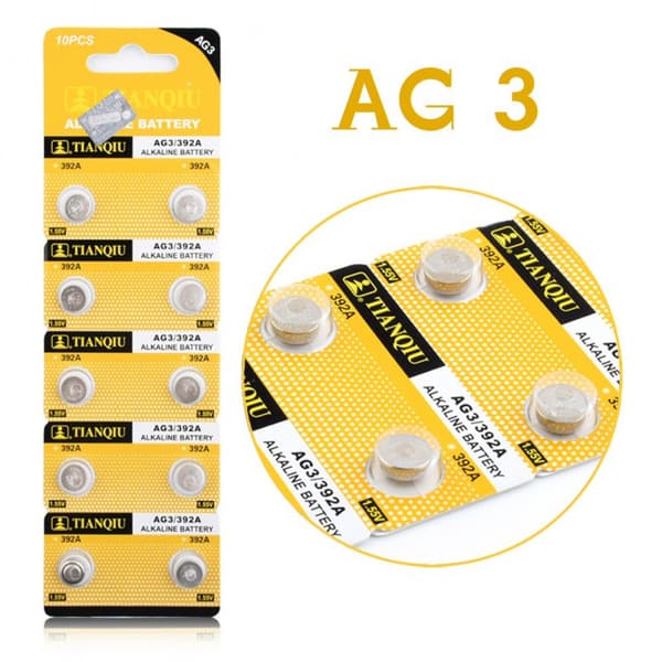 Batteri AG3 392A LR41 SR736 10-pack knappcell
