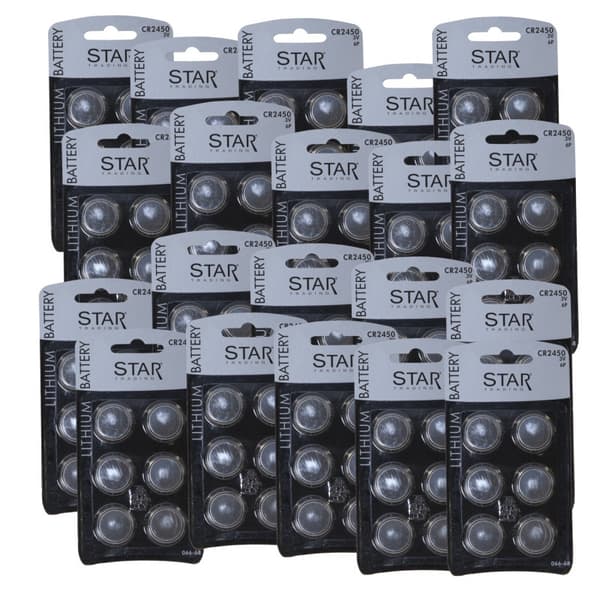 120 st Batterier CR2450, DL2450, 2450, lithium, knappcell