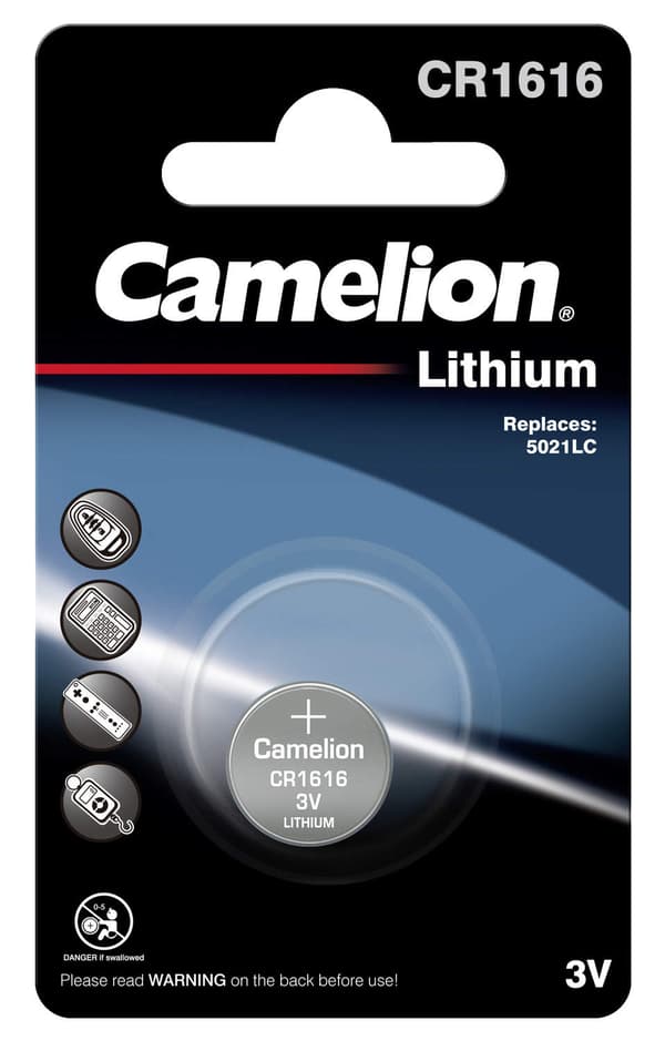 CR1616 Batteri 6-pack litium 3V