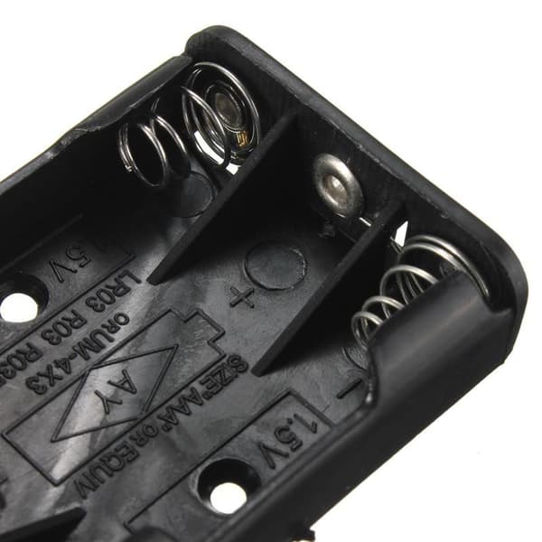Batterikassett Batterihållare Batterilåda för 3*AAA