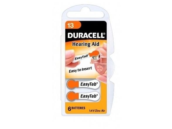 Duracell Hearing Aid - 6 x - alkalisk mangan
