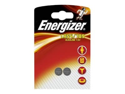 Knappcellebatterier alkaline d189, pakke med 2 stk.