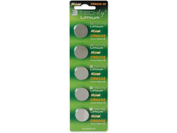 Techly CR2032 Engangsbatteri Lithium