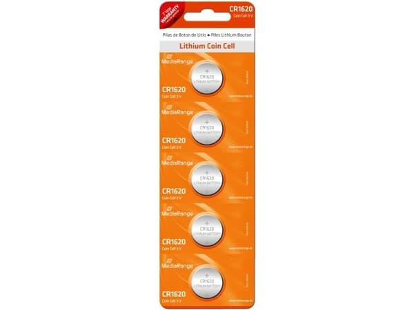 MediaRange - Batteri 5 x CR1620 - Li - 65 mAh