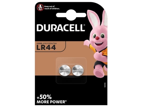 Duracell Electronics LR44 - Batteri 2 x LR44 - Alkalisk - 105 mAh